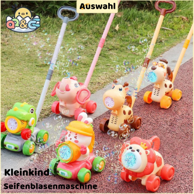 Magische Bubble-Maschine für Kinder mit Licht & Schiebestange