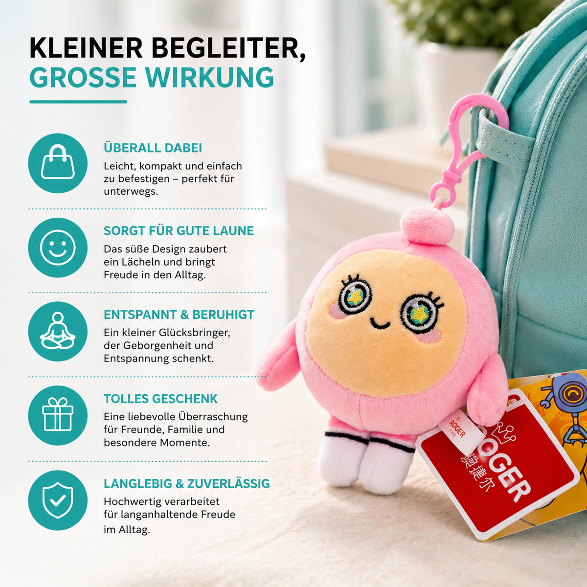 Karikatur mit Maske – Süßer Glücksbringer & Stresslöser zum Mitnehmen!