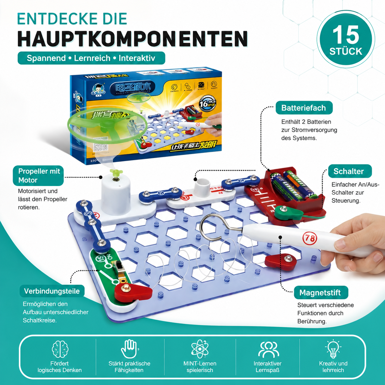 Intelligenter Elektronik Baukasten – Lernen durch Bauen & Experimentieren