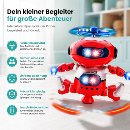 Raum Tänzerin Roboter – Tanzender Spielspaß mit Licht & Musik