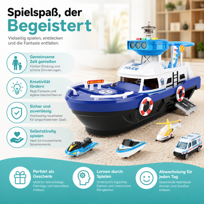 Magisches Spielboot mit Licht, Musik & Rennspaß für Kinder