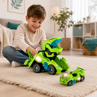 2-in-1 Dino Auto – Verwandelt sich automatisch in einen Roboter!