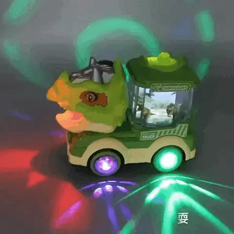 Elektrischer Dino-Truck mit Licht, Sound & Nebel