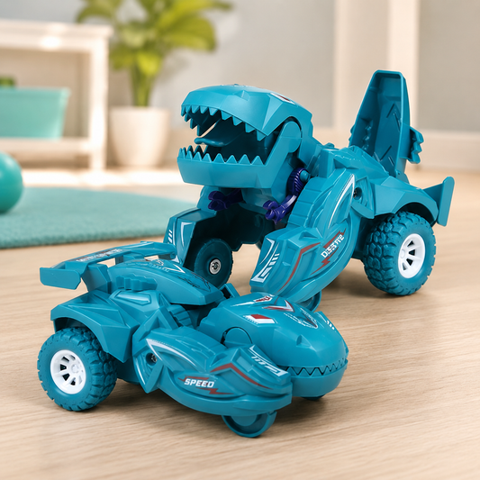 2-in-1 Dino Transformationsauto – Aktion, Geschwindigkeit & Überraschung Grün