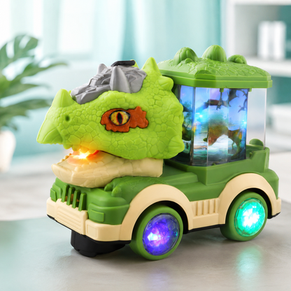 Elektrisches Dinosaurier-Spielzeugauto mit Licht & Musik für Kinder