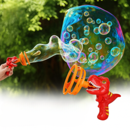 Dino Seifenblasen-Blaster für Kinder mit automatischer Blasenfunktion