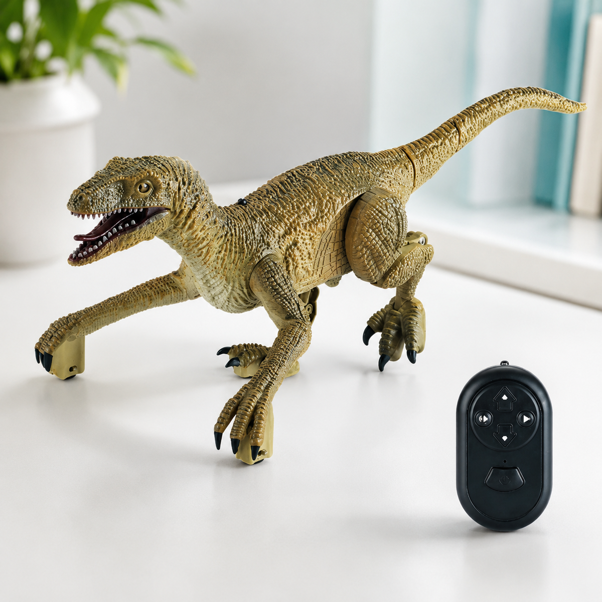 Dinosaurier Spielzeug mit Bewegung, Licht & Aktion-Effekten! Grün