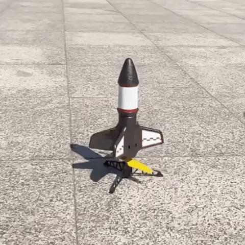 Raum Rakete Launcher für Kinder – Fliegende Rakete mit LED