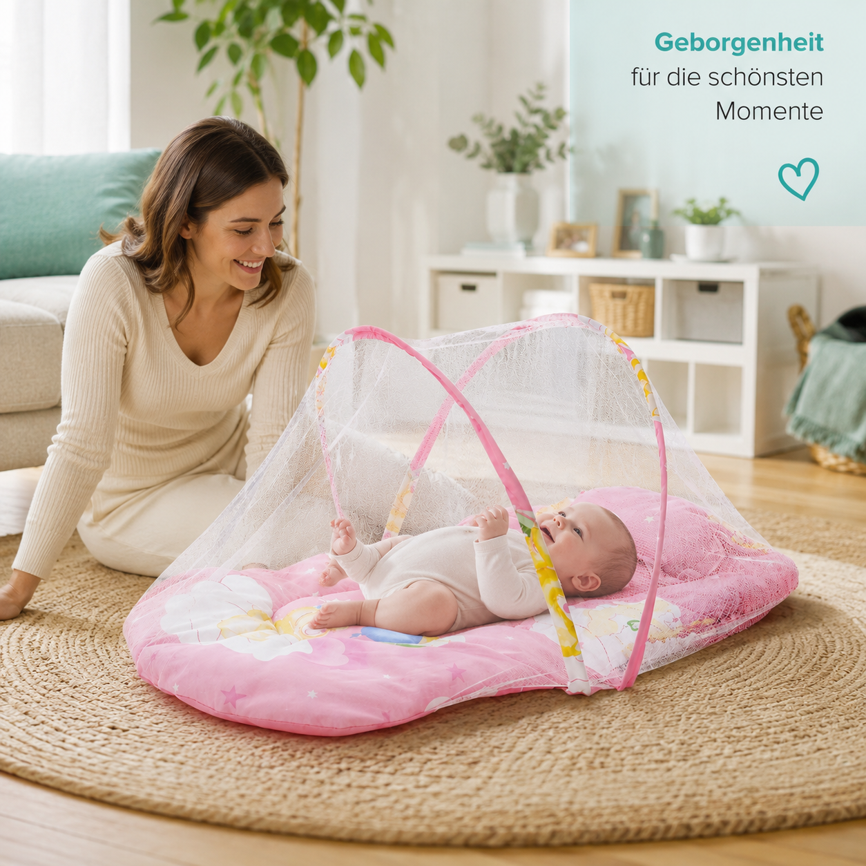 DreamSafe Baby Moskitonetz – Sicher & Atmungsaktiv Schlafen