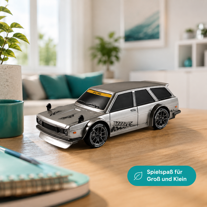 1:24 Klassiker Drift Wagon Modellauto – Brechen Der Gezogen Ausgabe Silber