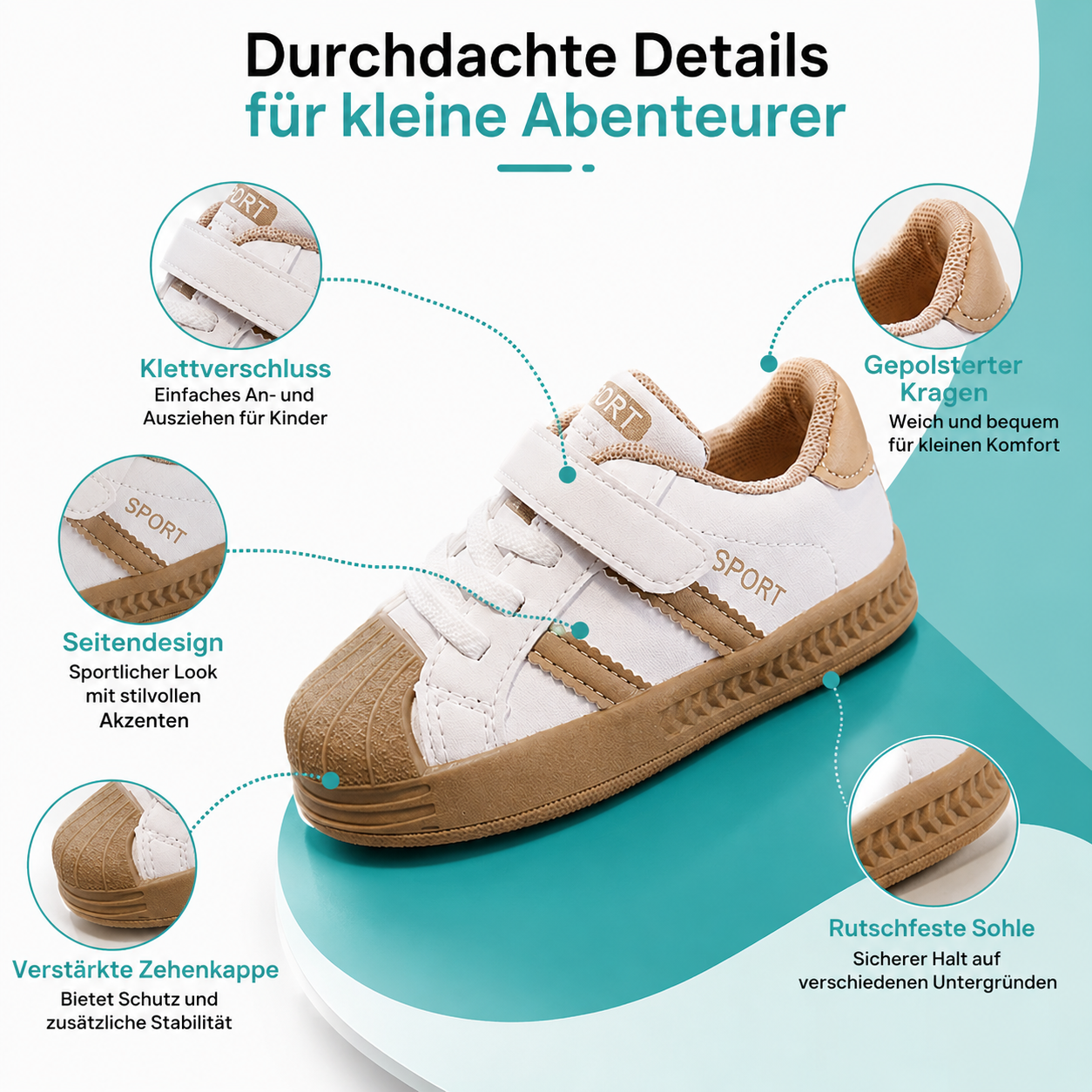 Kinder Sneakers – Atmungsaktiv, Bequem & Sicher