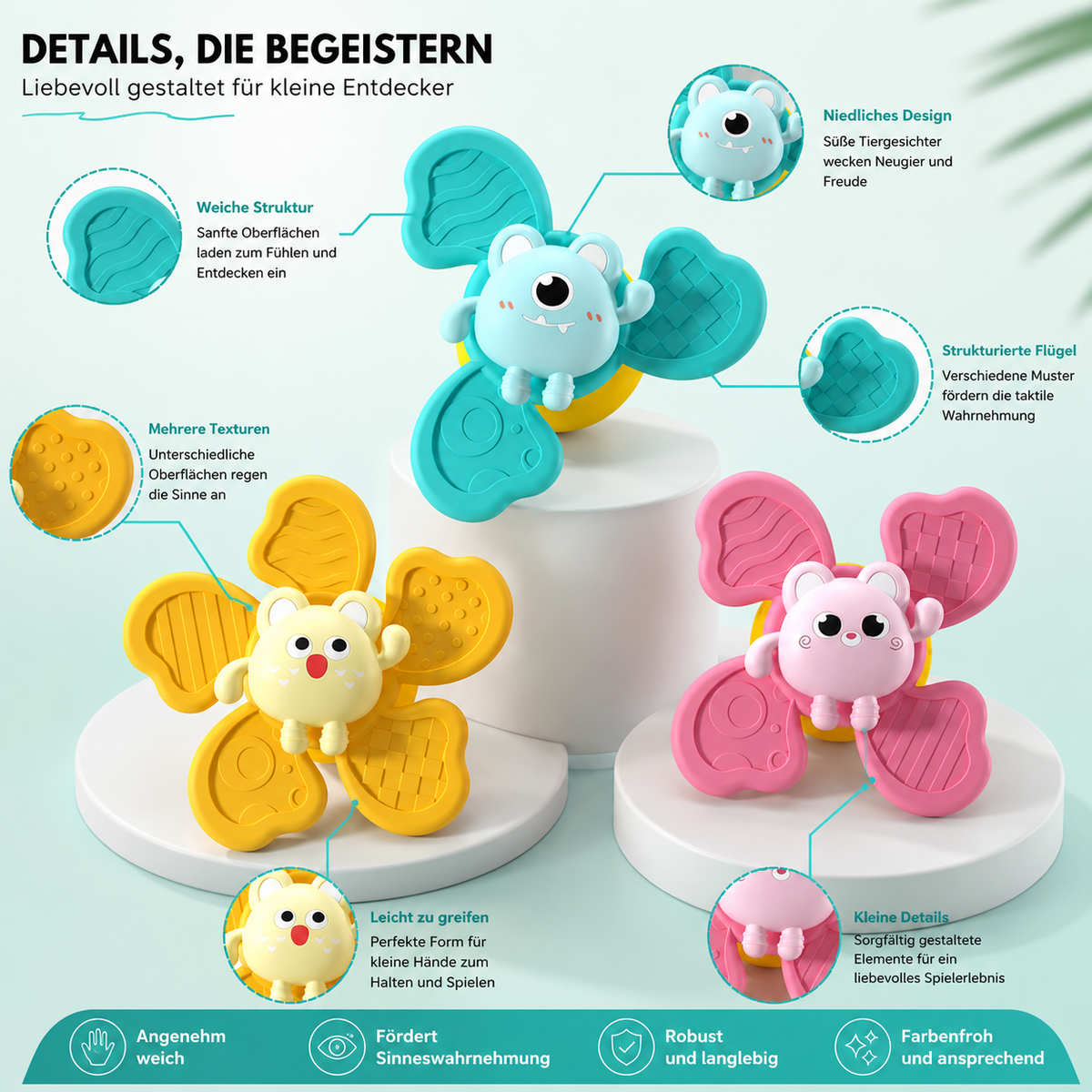 Intelligentes Spielzeug für schlaue Kinder Lernen mit Spaß & Gefühl 5 Blätter