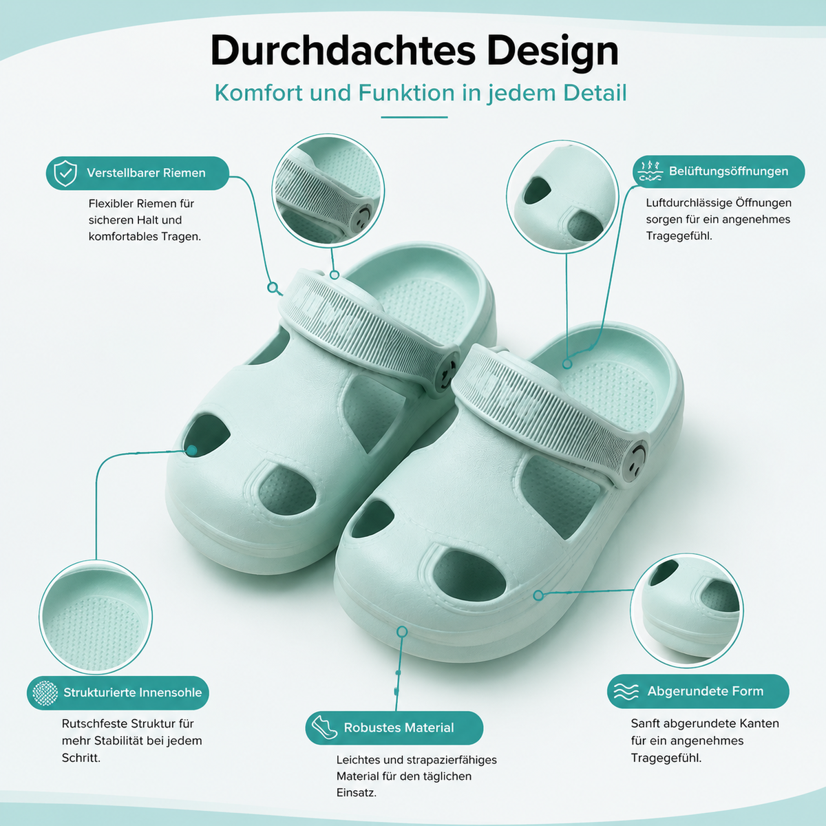 Rutschfeste Baby Beach Sandalen – Leicht, Sicher & Atmungsaktiv