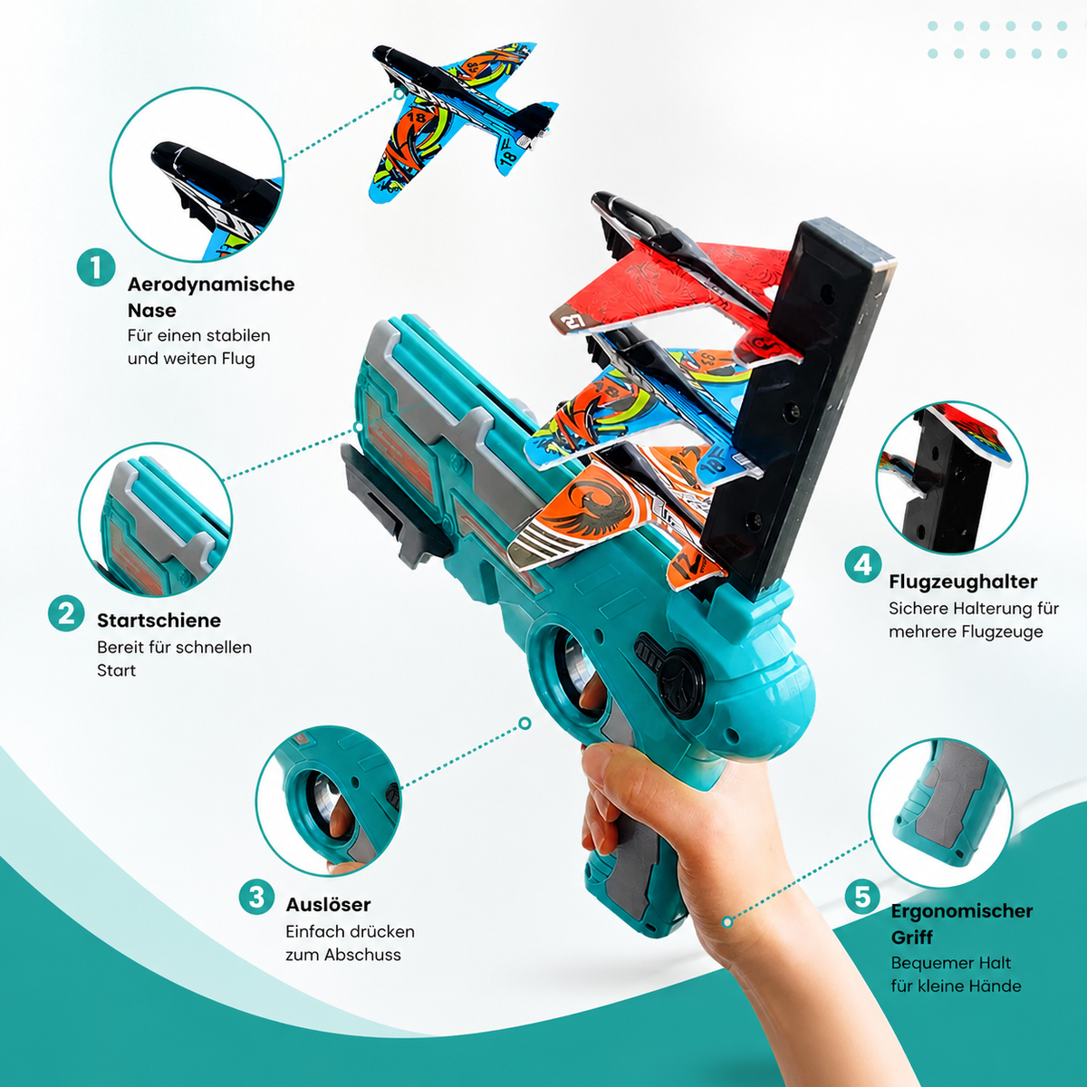Ejektions-Flugzeuge für Kinder – Spannendes Im Freien-Spielzeug