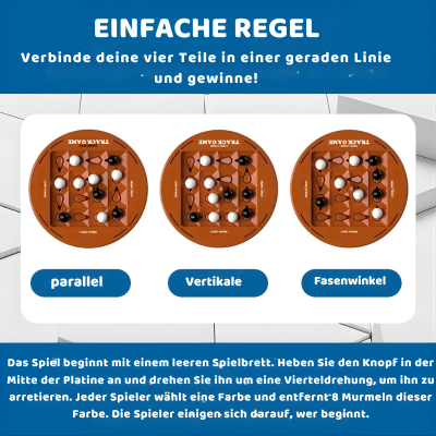 Montessori Logik Brettspiel mit Schiene-System