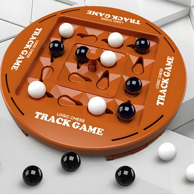 Montessori Logik Brettspiel mit Schiene-System