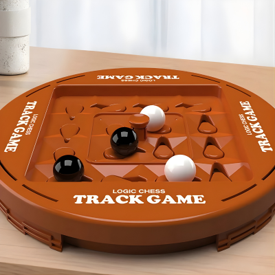 Montessori Logik Brettspiel mit Schiene-System