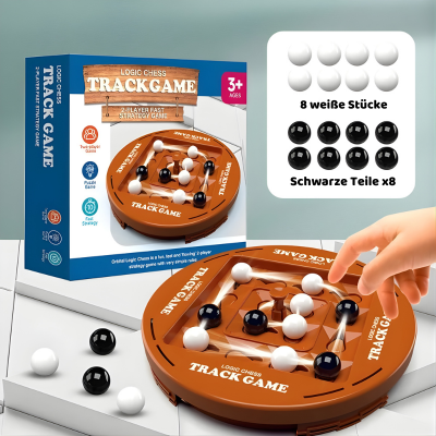 Montessori Logik Brettspiel mit Schiene-System