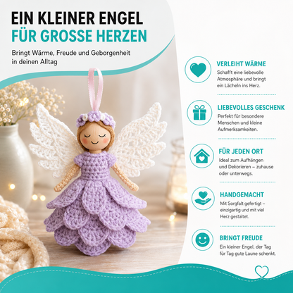 Crochet Angel Satz – Handgemachte Engel fürs Herz