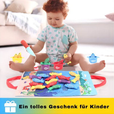 Montessori Angelspiel – Farben, Zahlen & Motorik lernen