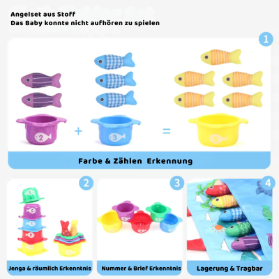 Montessori Angelspiel – Farben, Zahlen & Motorik lernen