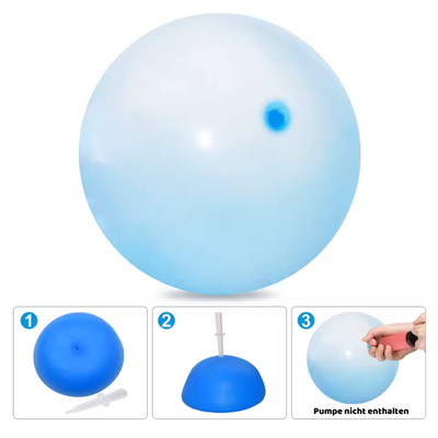 Mega Blasiert Ball – Elastischer Wasser- & Luftspielball für Garten & Strand