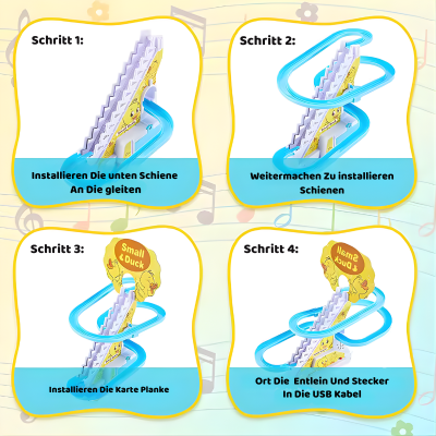 Fröhliche Tierchen Laufspielzeug – Enten& Dinos mit Musik