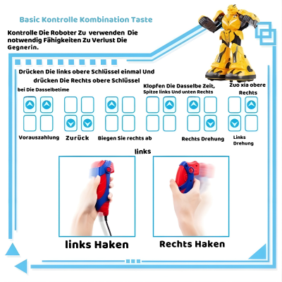 Smart Battle-Roboter mit Musik, Licht & Sensor-Bewegung