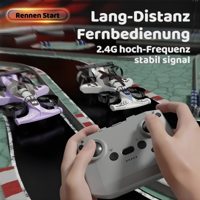 2-in-1 RC Flugzeug & Drift-Auto – Aktion in der Luft & Bin Boden