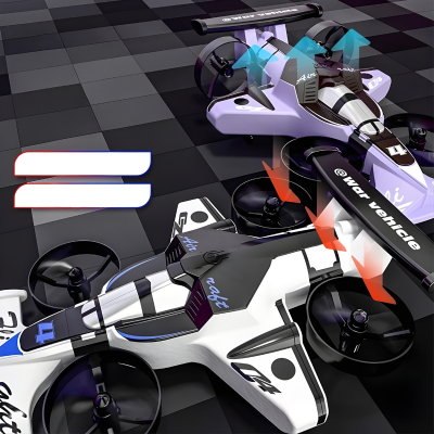 2-in-1 RC Flugzeug & Drift-Auto – Aktion in der Luft & Bin Boden