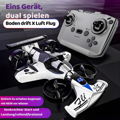 2-in-1 RC Flugzeug & Drift-Auto – Aktion in der Luft & Bin Boden