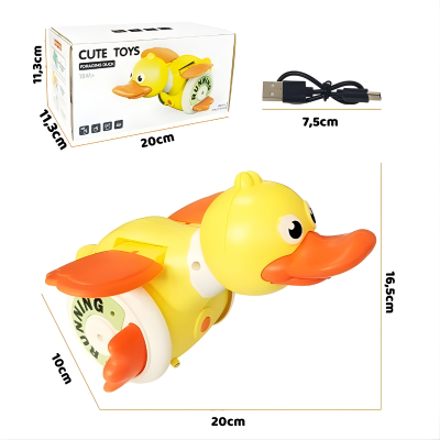 Elektrische Tanz-Ente mit Musik & Licht für aktive Babys