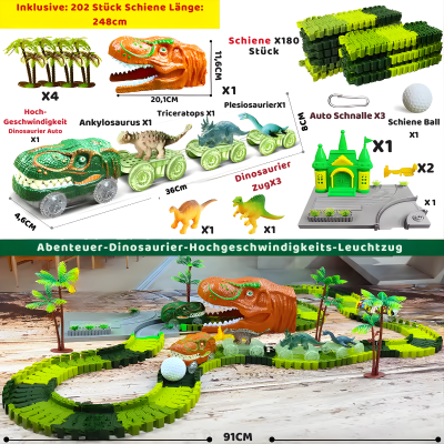 Dinosaur Zug Spielzeug – Rasante Abenteuer auf flexibler Rennstrecke