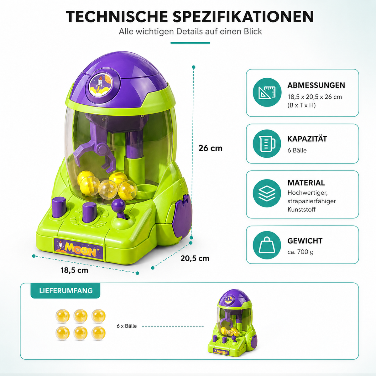 Mini-Greifautomat – Spielspaß wie auf dem Jahrmarkt