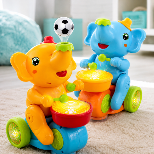 Gehendes Elefanten Musikspielzeug für Babys – mit Licht & klang
