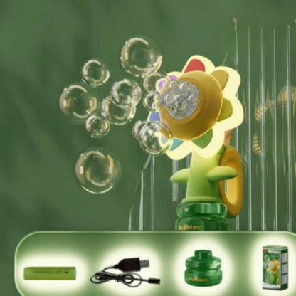 Tanzende Seifenblasen Blume Spielzeug mit Licht und Bewegung