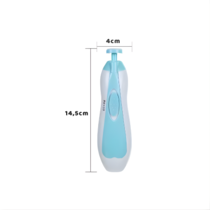 Elektrischer Baby Nageltrimmer mit leisem Motor und LED Licht