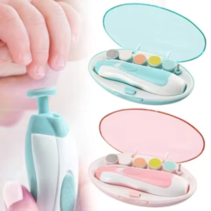 Elektrischer Baby Nageltrimmer mit leisem Motor und LED Licht