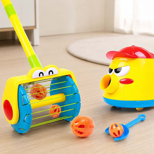 Elektrischer Kinderstaubsauger mit Ball-Funktion