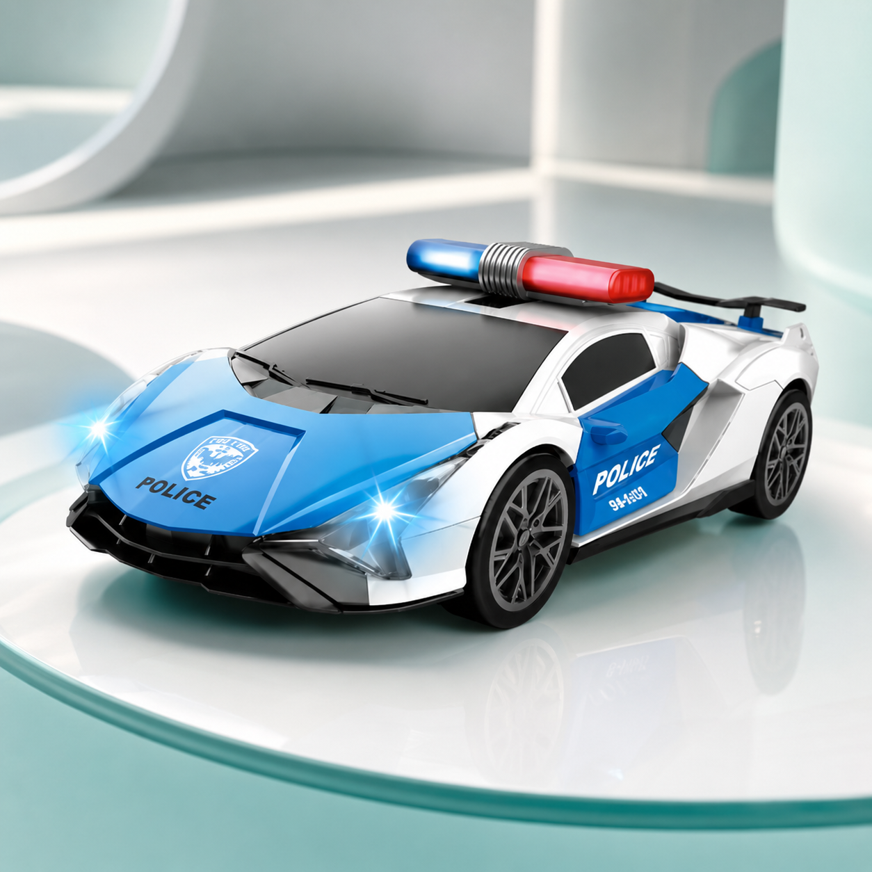 Elektrisches Polizei Rennwagen Spielzeug mit Licht & Musik