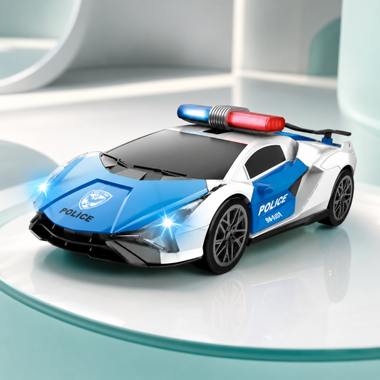 Elektrisches Polizei Rennwagen Spielzeug mit Licht & Musik