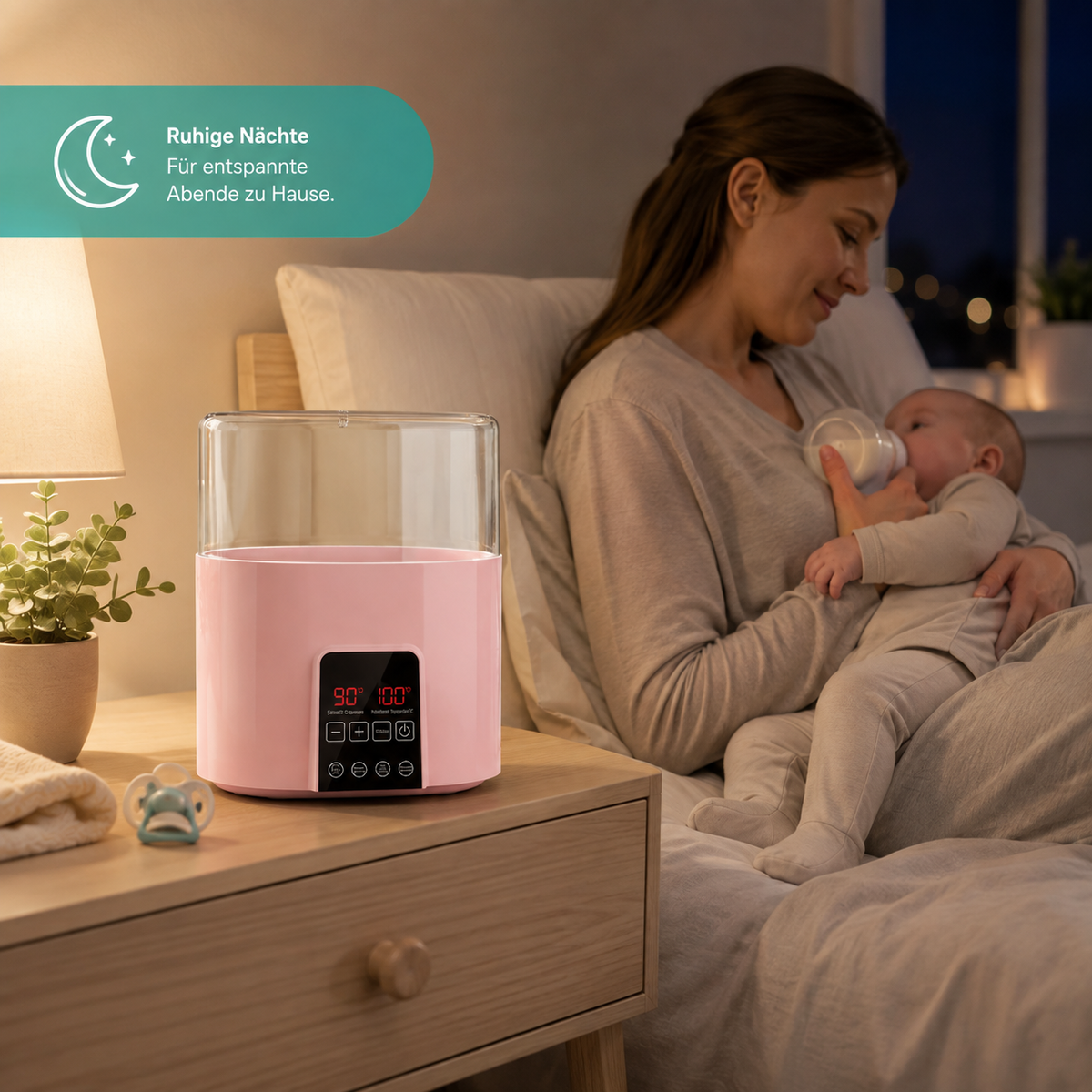 4-in-1 Baby Flaschenwärmer – Schnell, Schlau & Sicher mit Temperaturkontrolle