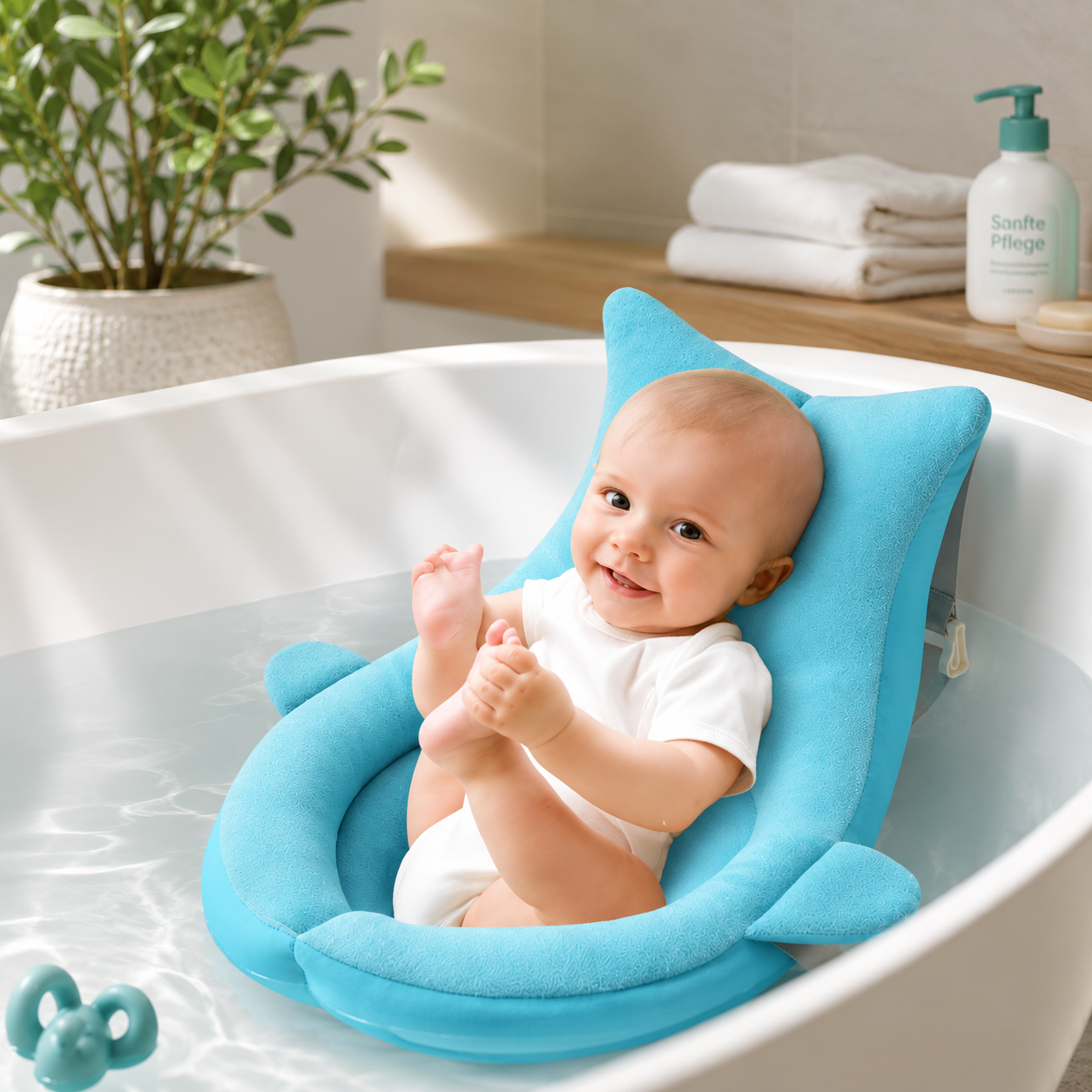 Blühende Babybadewanne – Komfort trifft Sicherheit