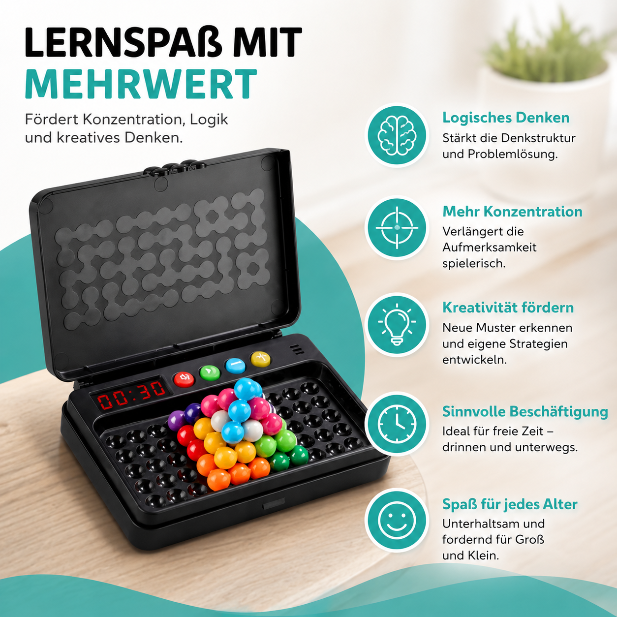 Logikrätsel mit IQ 500 – Intelligentes Denkspiel mit Zeitlimit