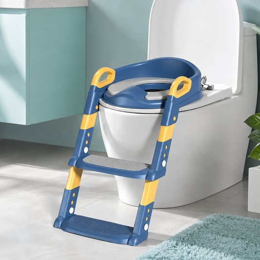 Faltbare Kinder-Toilettenleiter – Töpfchentraining leicht gemacht! Blau
