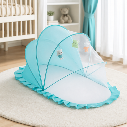 Faltbares Baby Moskitonetz – Vollschutz für Bett & Im Freien Grün