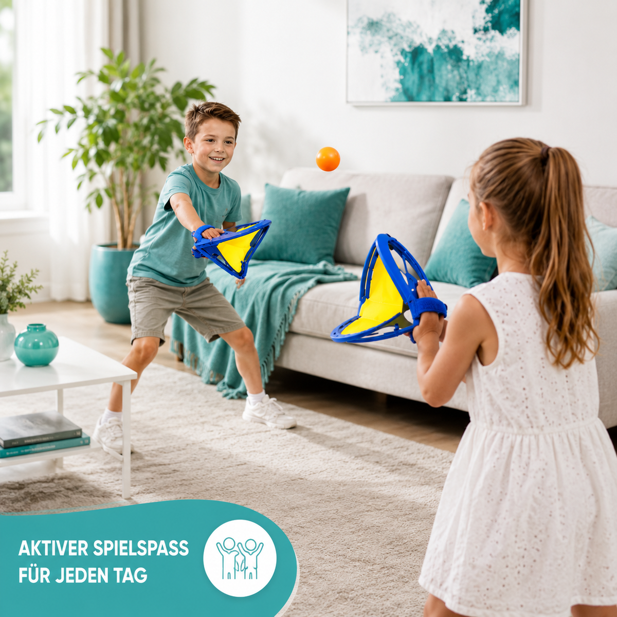 Interaktives Fangball-Spiel für Kinder