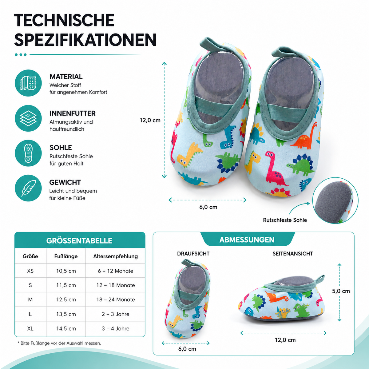 Baby Aqua Schuhe – Rutschfeste Strand- & Wasserschuhe
