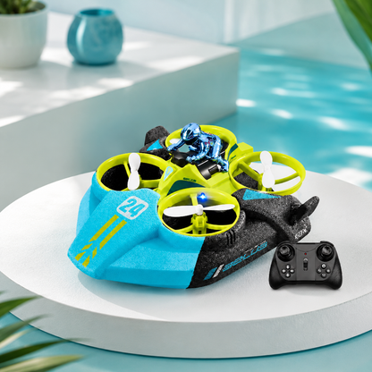 3-in-1 RC Fahrzeug Drohne Auto Boot Grün