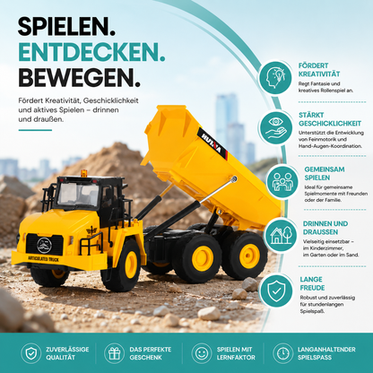 HUINA 1553 RC Muldenkipper – Metall-Leistung mit Licht & Klang